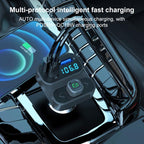 BC95 Car Bluetooth Hands-free Calling PD36W Fast Charging Car Voltage Monitoring