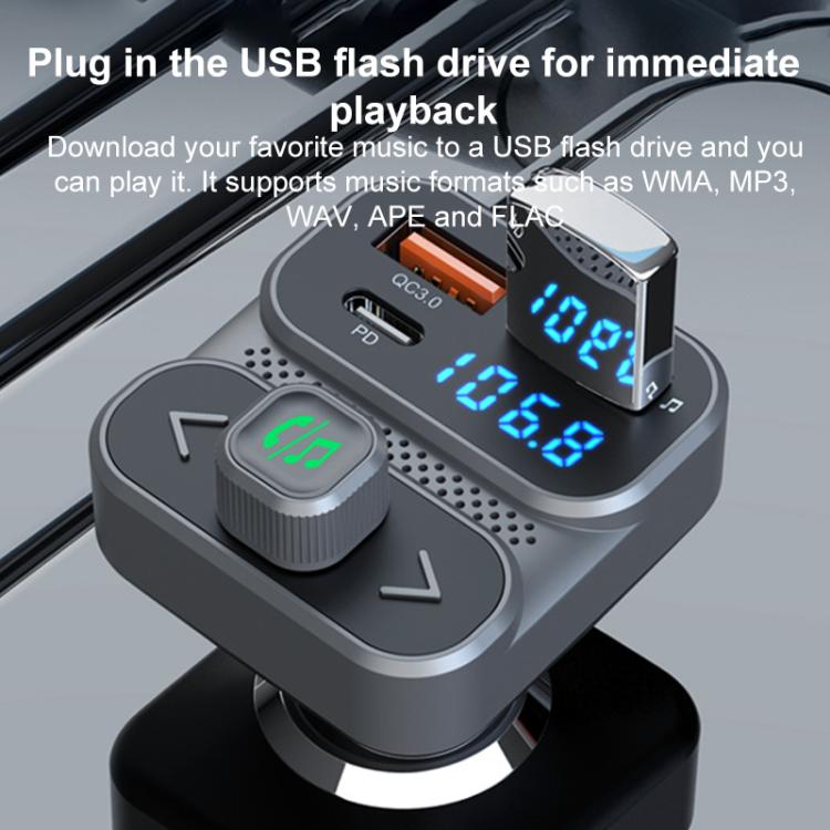 BC95 Car Bluetooth Hands-free Calling PD36W Fast Charging Car Voltage Monitoring