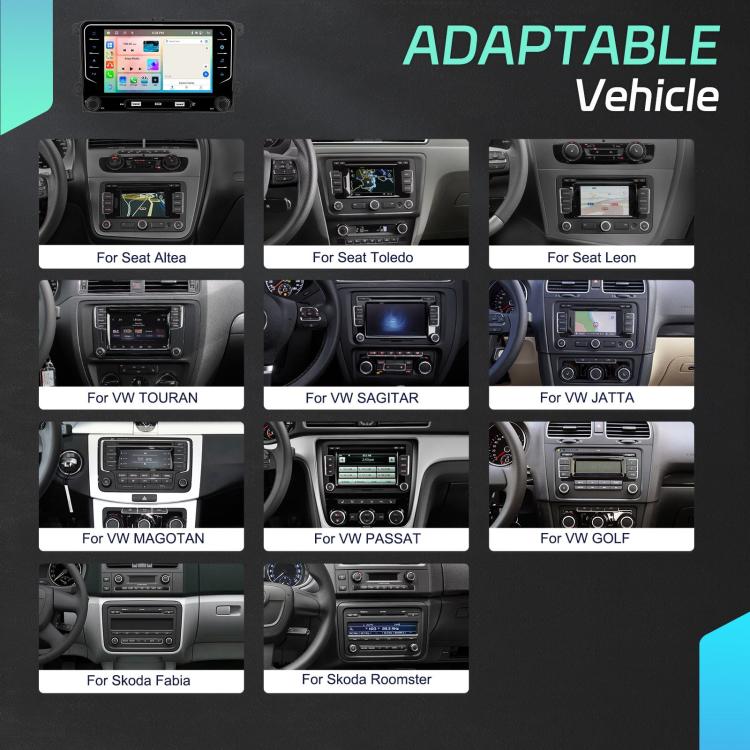 For Volkswagen Android 15 7 inch Wireless CarPlay Car Player Central Control Navigation Machine