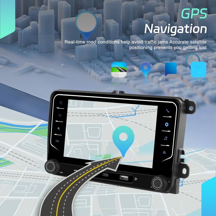 For Volkswagen Android 15 7 inch Wireless CarPlay Car Player Central Control Navigation Machine