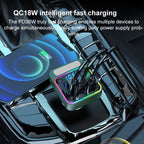 BC91 Car Bluetooth Hands-free Calling PD36W Fast Charging with Atmosphere Light