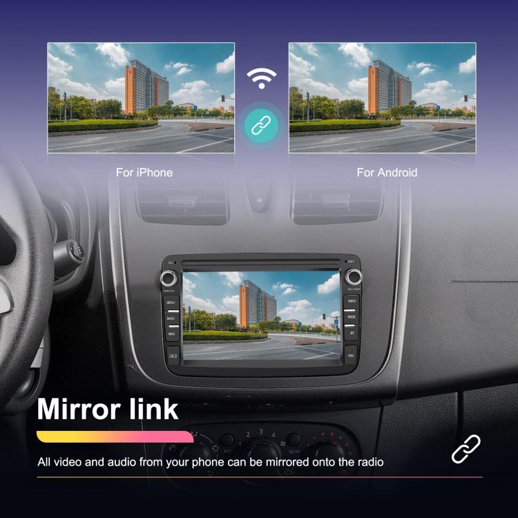 For Dacia Android 15 7 inch Wireless CarPlay Car Player Car Central Control Navigation Machine