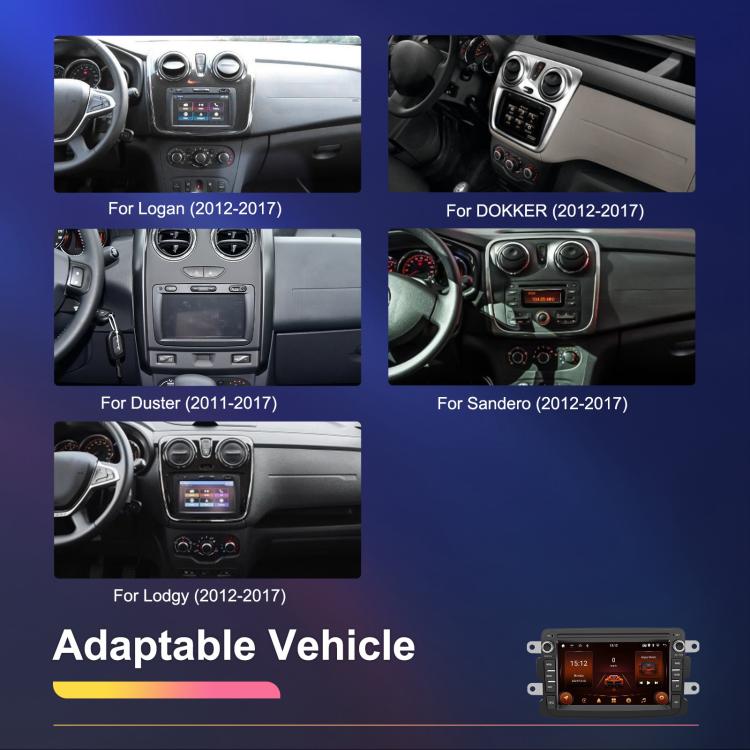 For Dacia Android 15 7 inch Wireless CarPlay Car Player Car Central Control Navigation Machine