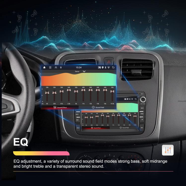 For Dacia Android 15 7 inch Wireless CarPlay Car Player Car Central Control Navigation Machine