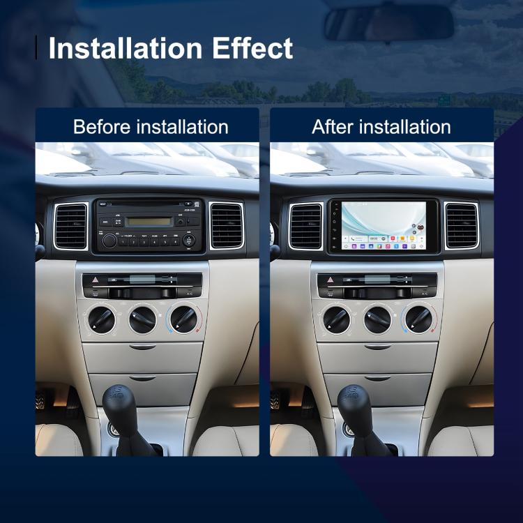 For Toyota COROLLA Android 15 7 inch Wireless CarPlay Car Player Car Central Control Navigation Machine