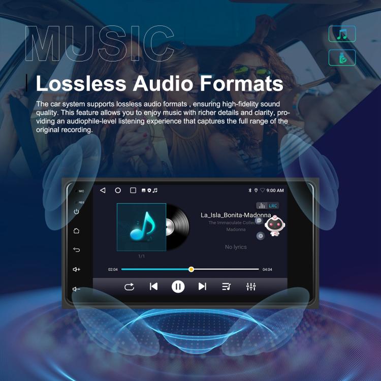 For Toyota COROLLA Android 15 7 inch Wireless CarPlay Car Player Car Central Control Navigation Machine