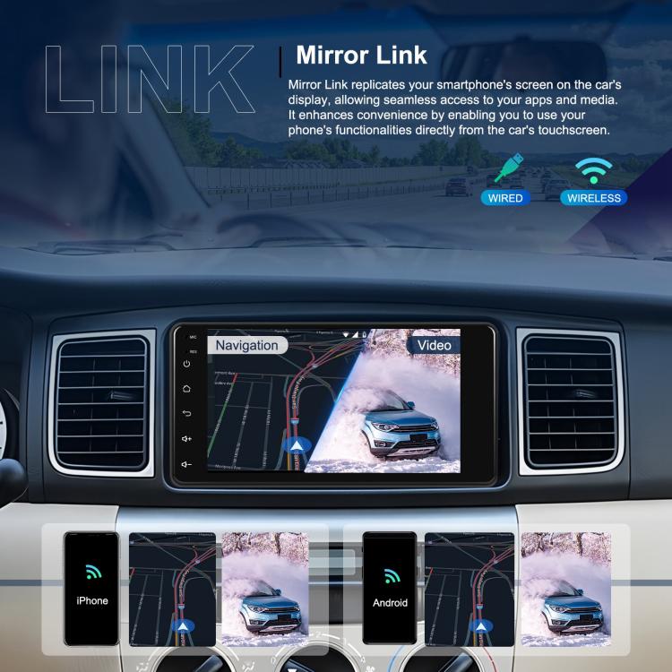 For Toyota COROLLA Android 15 7 inch Wireless CarPlay Car Player Car Central Control Navigation Machine