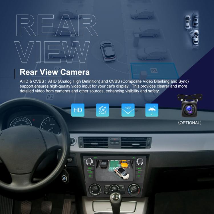 For BMW 3 Series E90 Android 15 7 inch Car CarPlay Car Navigation Reversing Image Integrated Machine