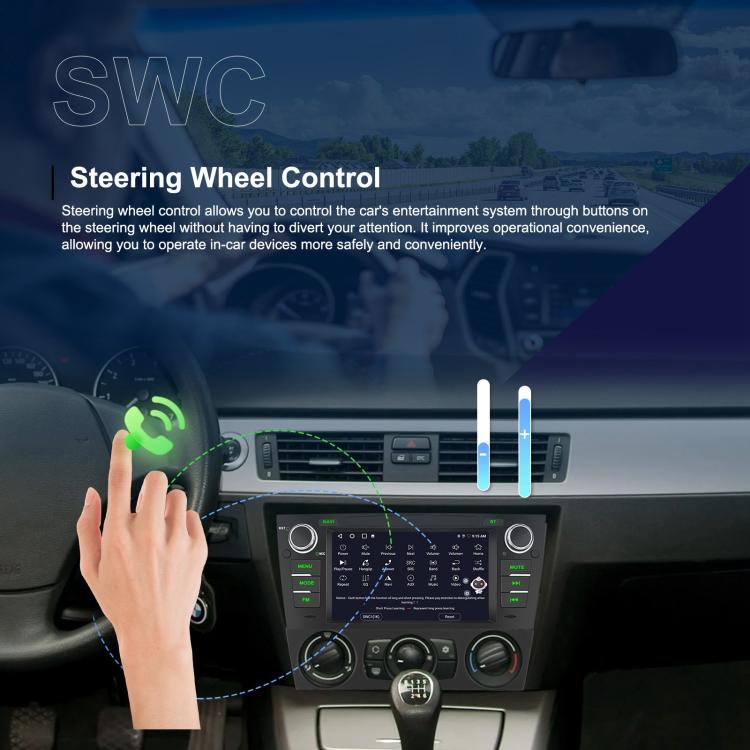 For BMW 3 Series E90 Android 15 7 inch Car CarPlay Car Navigation Reversing Image Integrated Machine