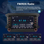 For Volkswagen Android 15 7 inch Horizontal Screen Car Player Car Central Control Navigation with Dual USB Ports