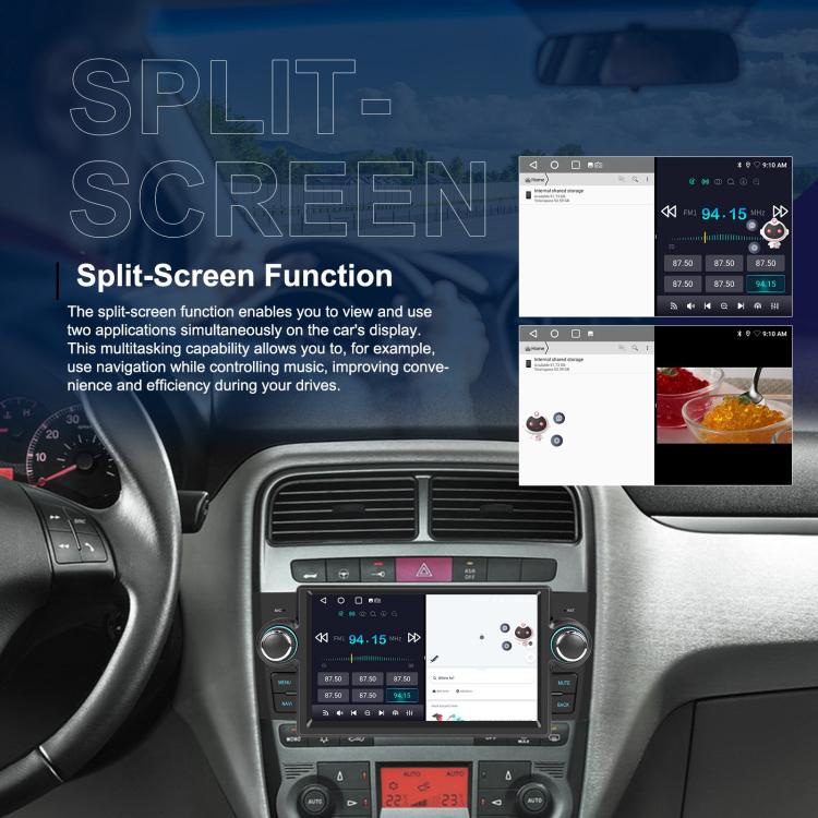 For Fiat Punto 2005-2009 Android 15 7 inch 2G+64G Car Central Control Audio Video Navigation