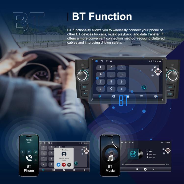 For Fiat Punto 2005-2009 Android 15 7 inch 2G+64G Car Central Control Audio Video Navigation