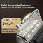 Five-blade Full Body Washable LED Digital Display Reciprocating Electric Shaver