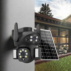 X7 2MP Multi-lens Panoramic Solar Surveillance PTZ Dome Camera