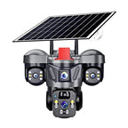 D31 9MP Multi-lens Panoramic Solar Surveillance PTZ Dome Camera
