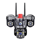 D31 9MP Multi-lens Panoramic Solar Surveillance PTZ Dome Camera