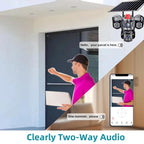 D31 9MP Multi-lens Panoramic Solar Surveillance PTZ Dome Camera