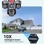 D31 9MP Multi-lens Panoramic Solar Surveillance PTZ Dome Camera