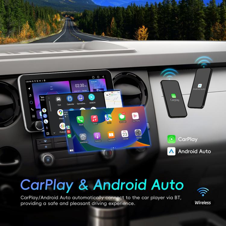 10.36 inch Screen Android 15 Car CarPlay Navigation Integrated Machine with Dual Knob