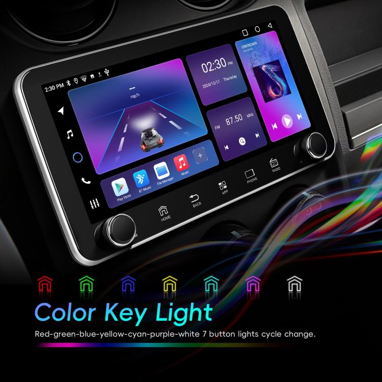 10.36 inch Screen Android 15 Car CarPlay Navigation Integrated Machine with Dual Knob