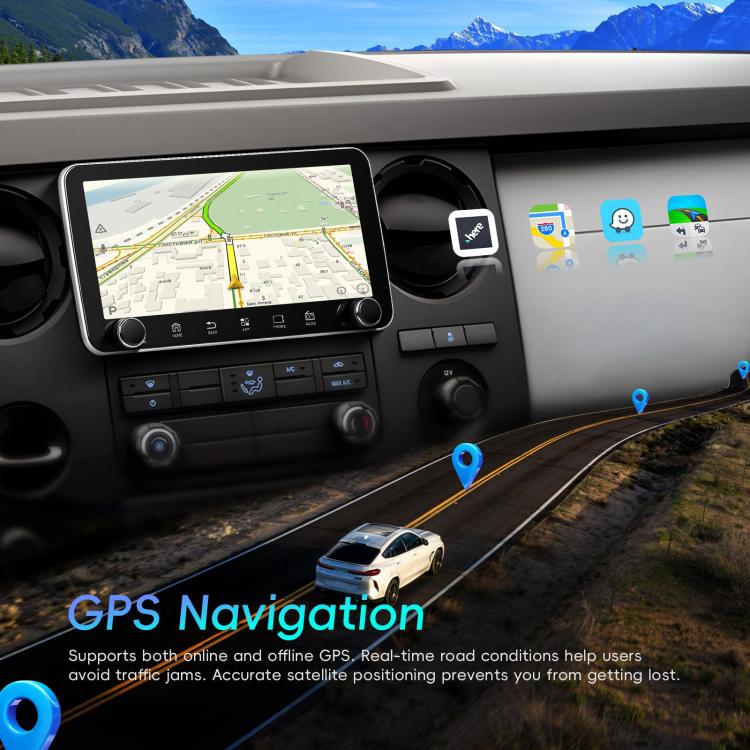 10.36 inch Screen Android 15 Car CarPlay Navigation Integrated Machine with Dual Knob