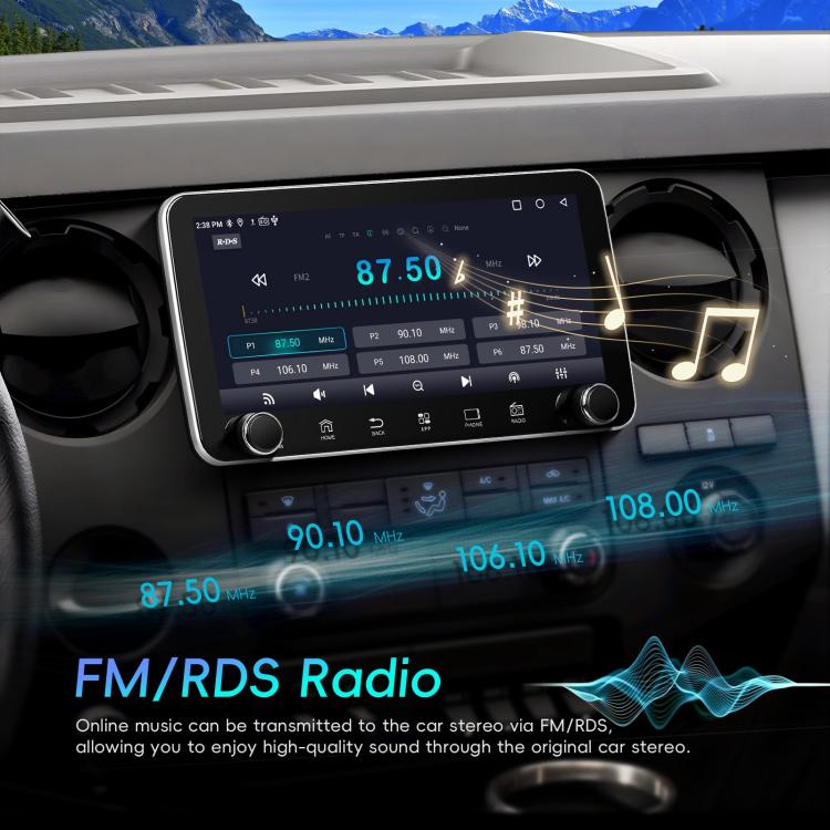 10.36 inch Screen Android 15 Car CarPlay Navigation Integrated Machine with Dual Knob