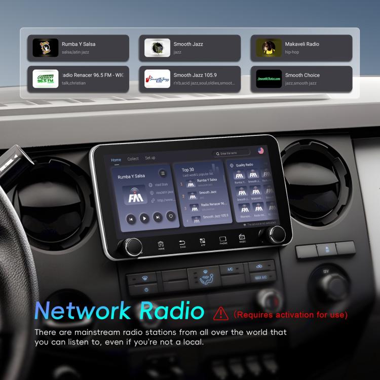 10.36 inch Screen Android 15 Car CarPlay Navigation Integrated Machine with Dual Knob