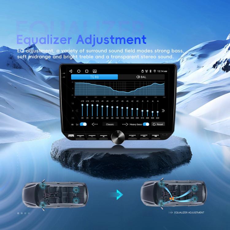 10 inch Screen Android 15 Car Navigation Audio Video Integrated Machine