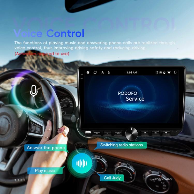 10 inch Screen Android 15 Car Navigation Audio Video Integrated Machine