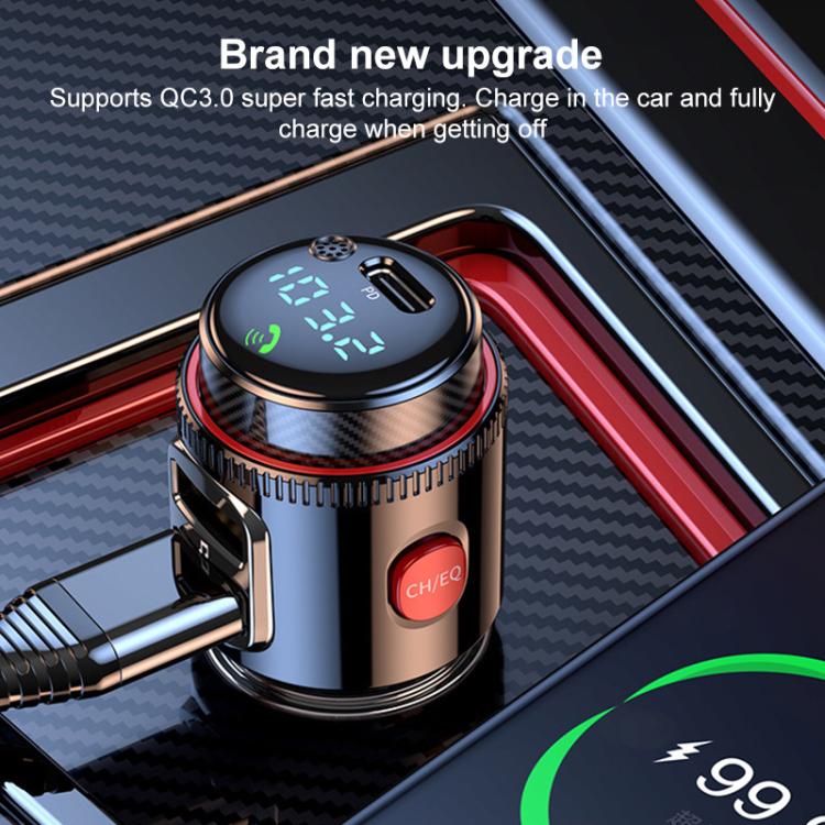 T23 Car FM Transmitter Bluetooth Player Fast Charging