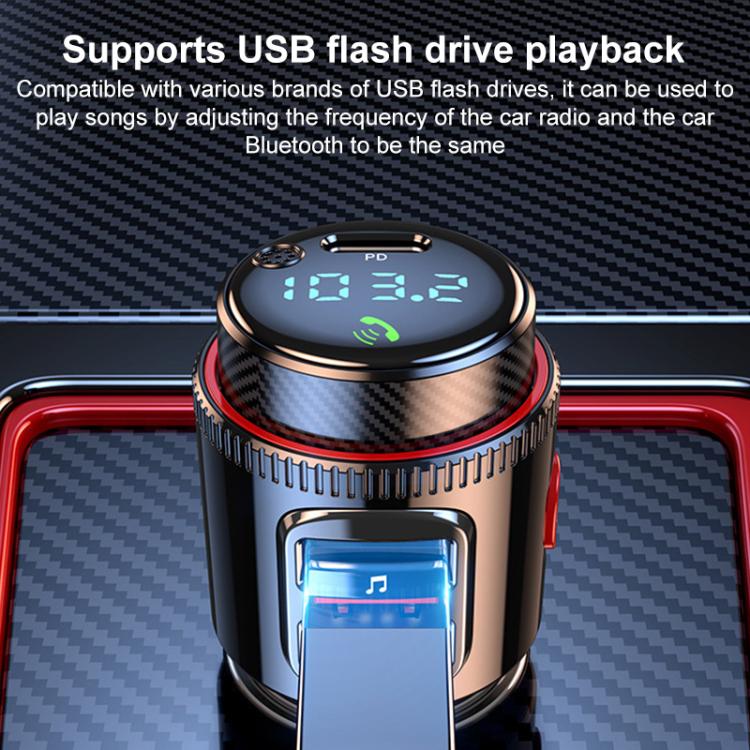 T23 Car FM Transmitter Bluetooth Player Fast Charging