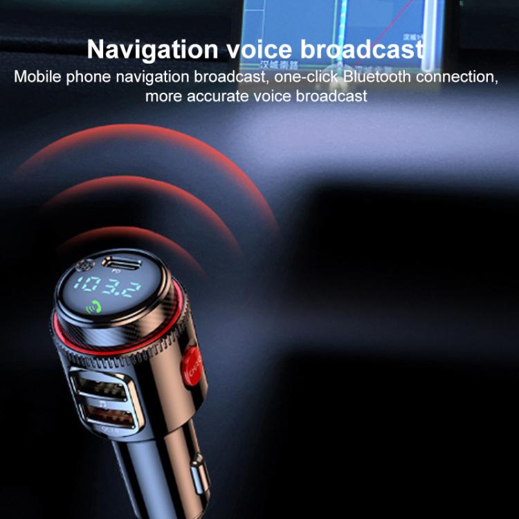 T23 Car FM Transmitter Bluetooth Player Fast Charging