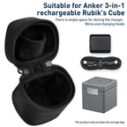 For Anker Cube 3 in 1 Wireless Charging Portable Buckle Storage Bag
