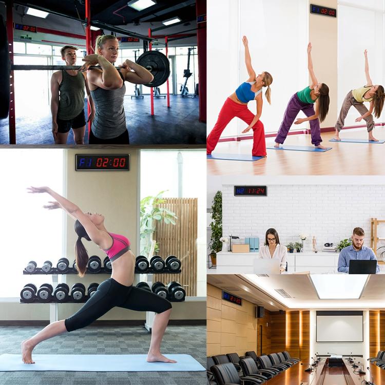 KYX--0015 1.5 inch 6-digit Cycle Interval Fitness Exercise Multi-function Timer