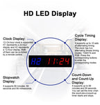 KYX--0015 1.5 inch 6-digit Cycle Interval Fitness Exercise Multi-function Timer