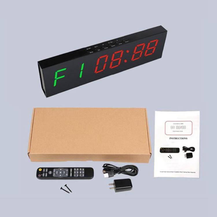 KYX--0018 Plastic Shell 1.8 inch 6-digit LED Sports Fitness Multi-function Timer