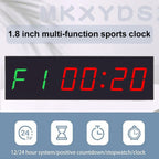 KYX--0018 Plastic Shell 1.8 inch 6-digit LED Sports Fitness Multi-function Timer