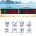 KYX--0018 Plastic Shell 1.8 inch 6-digit LED Sports Fitness Multi-function Timer