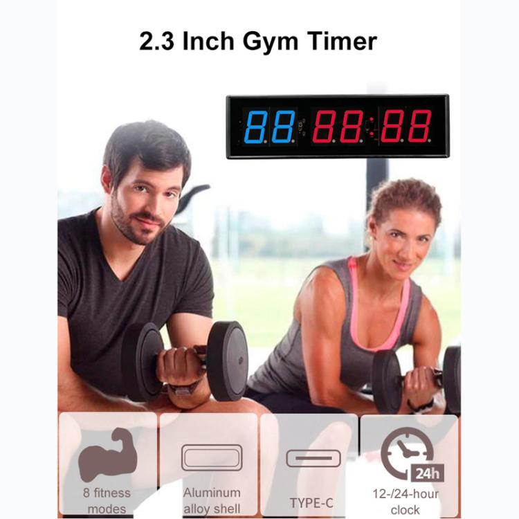 KYX--0023 2.3 inch 6-digit LED Sports Fitness Multi-function Timer