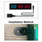 KYX--0023 2.3 inch 6-digit LED Sports Fitness Multi-function Timer