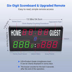 KYX--0030 13-digit LED Electronic Scoreboard Remote Control Multi-function Competition Timer