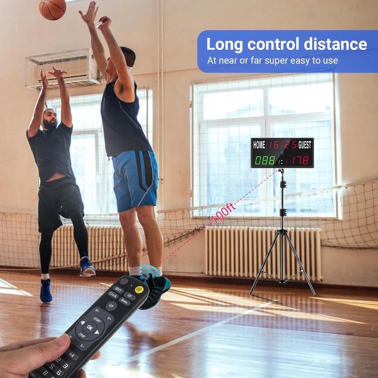 KYX--0030 13-digit LED Electronic Scoreboard Remote Control Multi-function Competition Timer