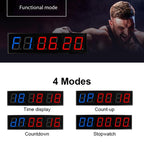 KYX--0040 4 inch 6-digit LED Sports Fitness Multi-function Timer