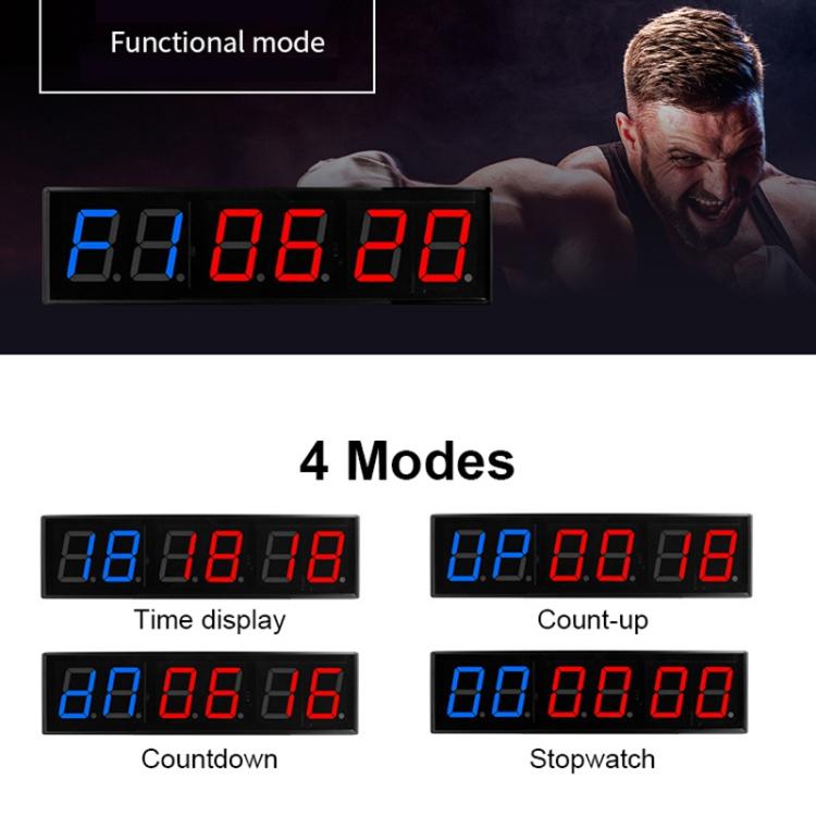 KYX--0040 4 inch 6-digit LED Sports Fitness Multi-function Timer