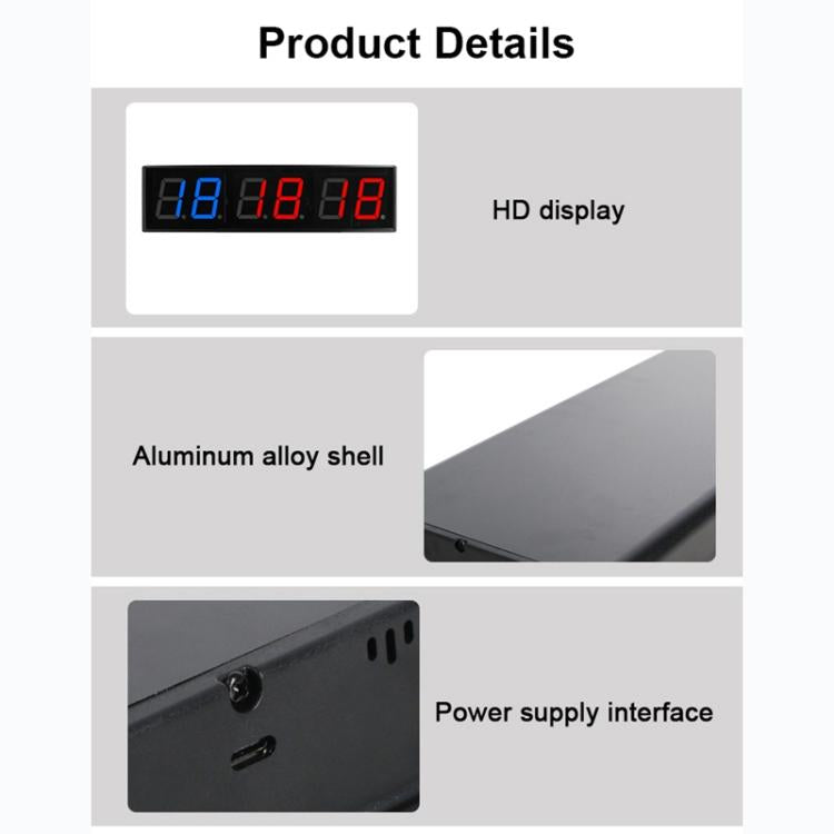 KYX--0040 4 inch 6-digit LED Sports Fitness Multi-function Timer