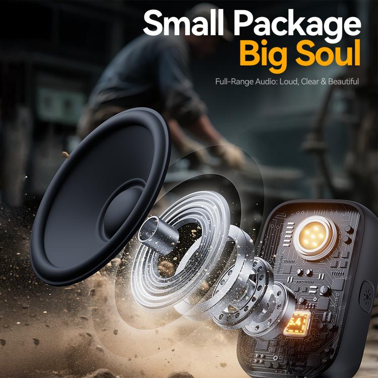 JOYROOM JR-MS03 IP67 Waterproof Portable Clip-on Magnetic Mini Bluetooth Speaker