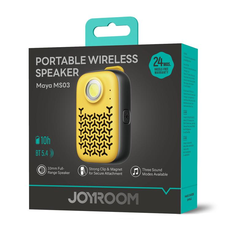 JOYROOM JR-MS03 IP67 Waterproof Portable Clip-on Magnetic Mini Bluetooth Speaker