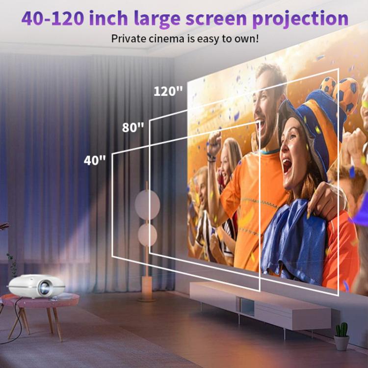 Cheerlux C1 Android Version 1280x720P 100ANSI Bluetooth 5.1 Smart Projector