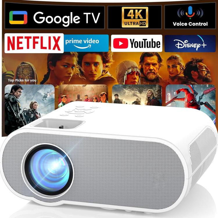 Cheerlux C10 Google TV Version 2K Dongle 1920x1080P 300ANSI Smart Projector