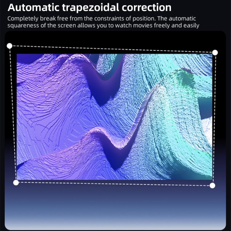 Cheerlux C58A1 Whale OS Version 1920x1080P 650ANSI Smart Projector, with Front Display